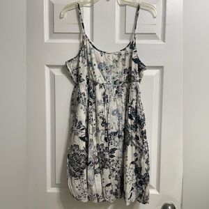 Chaudry KC Dress Womens Large Sequin Mini Babydoll Bubble Hem Cottage Boho NWT